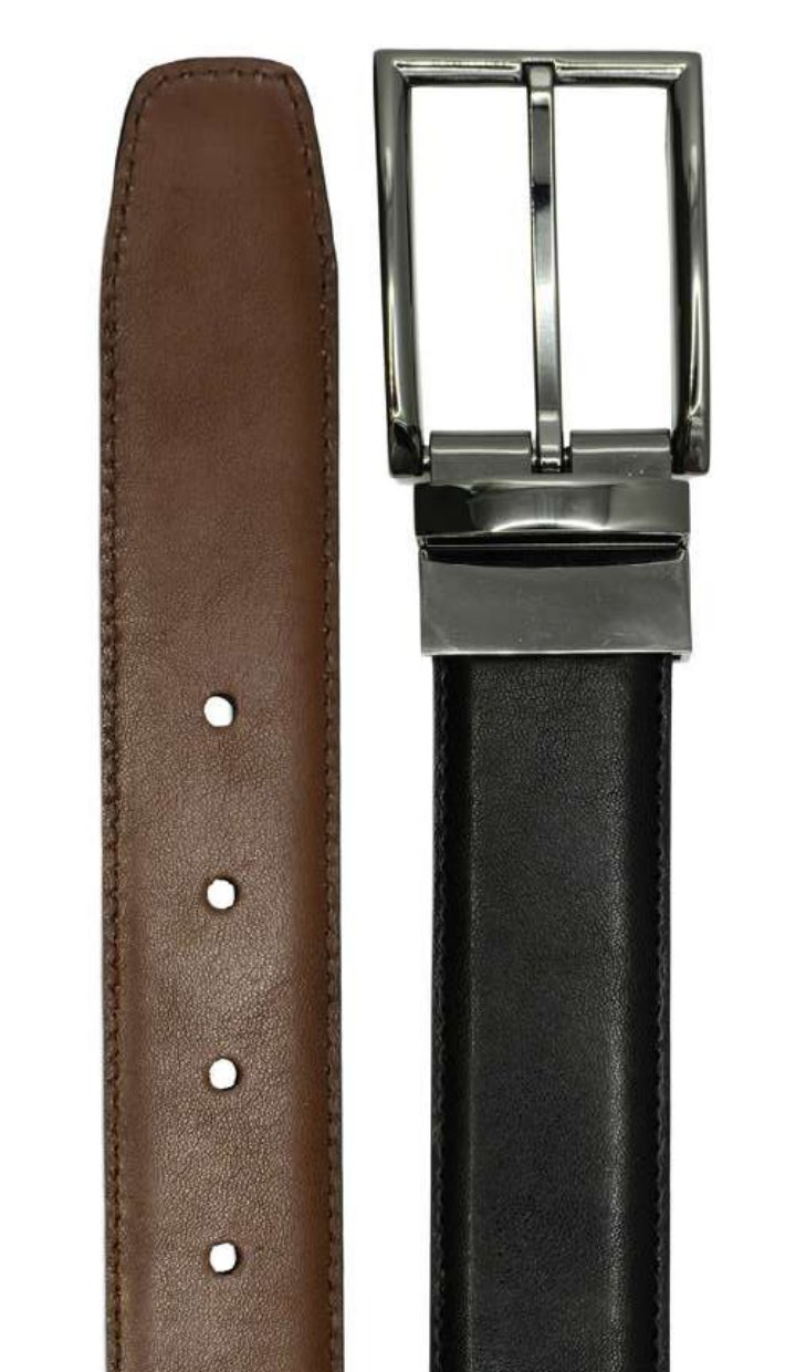 Cincho reversible KAIZEN Tolimán negro y cognac